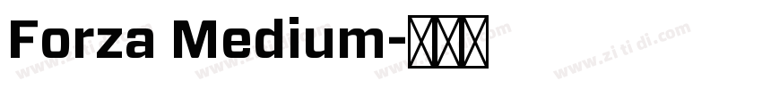 Forza Medium字体转换